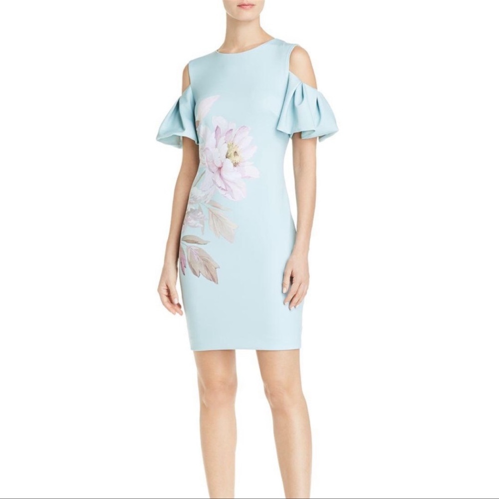 Ted Baker London Butterscotch Cold Shoulder Size 1